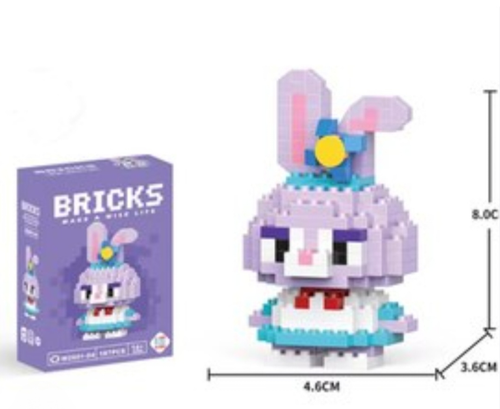 لگو فانتزی خرگوش بنفش برند BRICKS