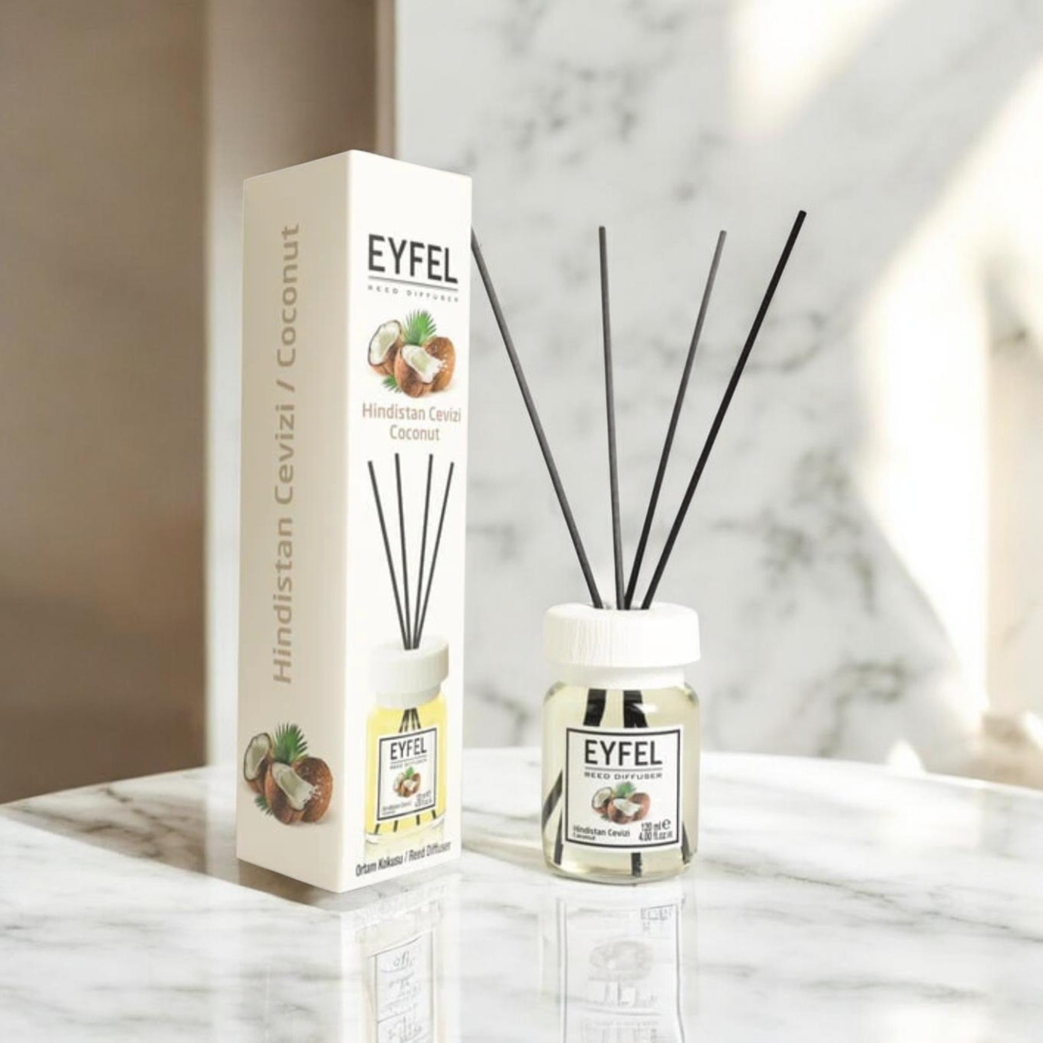 خوشبو کننده هوا ایفل رایحه نارگیل حجم ۱۲۰ میلی لیتر . Coconut.EYFEL