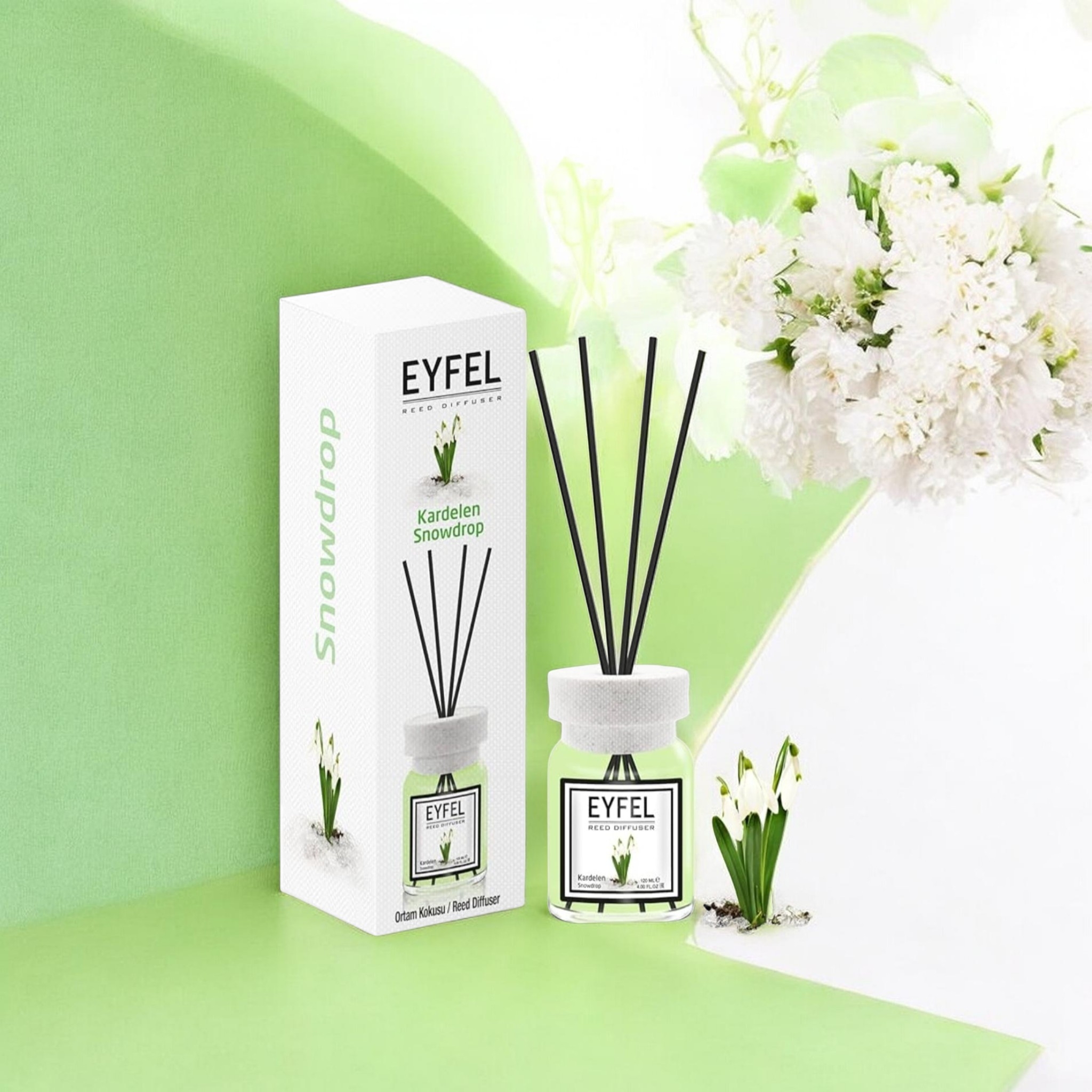 خوشبو کننده هوا ایفل رایحه گل برفی حجم ۱۲۰ میلی لیتر .Snowdrop .EYFEL
