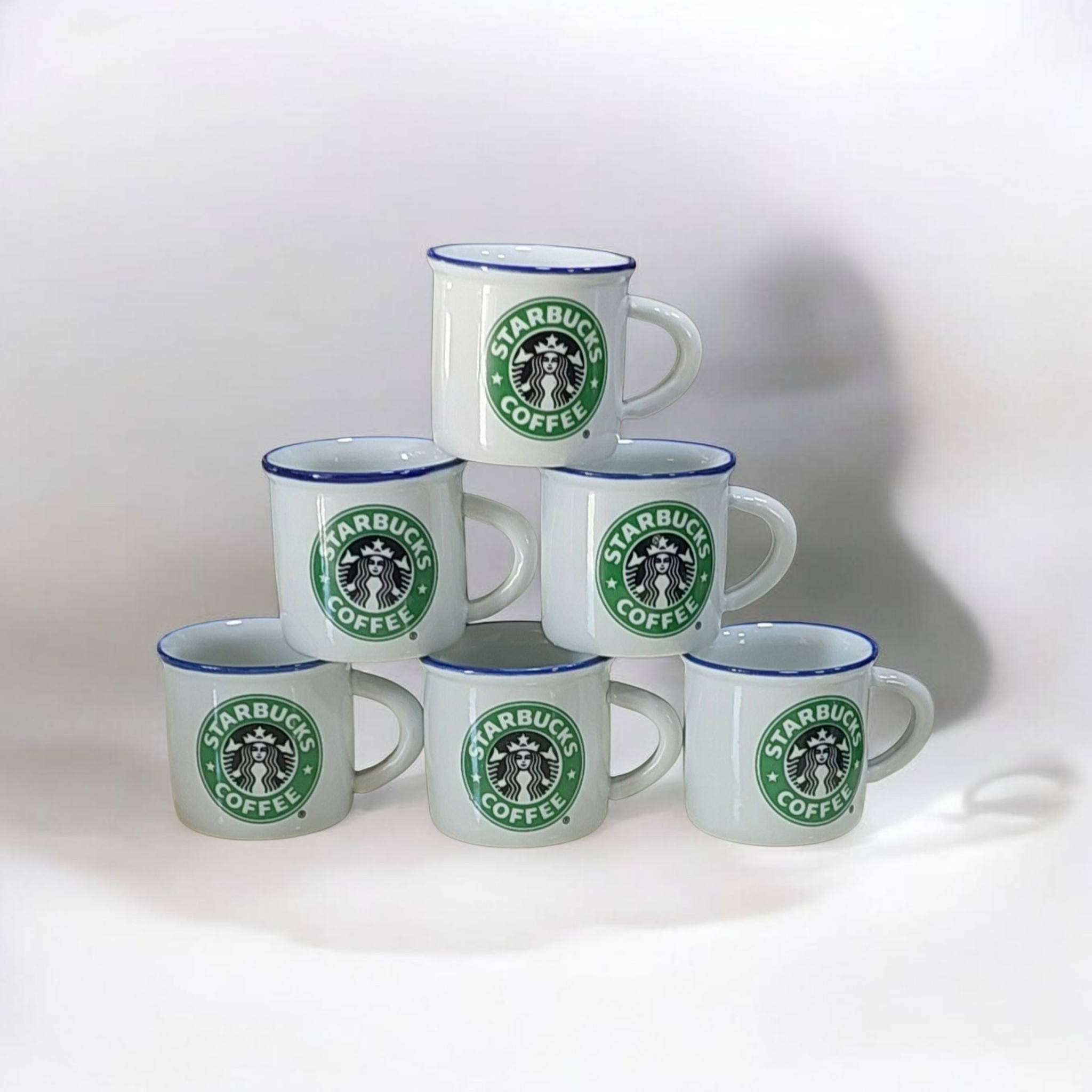 شات قهوه استارباکس  سفید.  .دونه ای . 6عددی .STARBUCKS