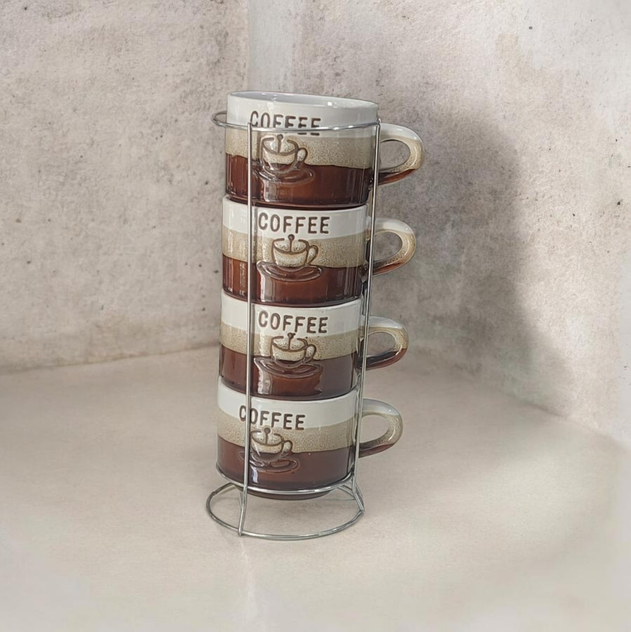 شات 4 عددی استند دار طرح .کافی2. Coffee