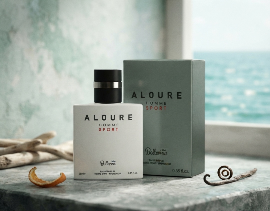 عطر جیبی مردانه مدل Aloure Sport حجم 25 میلی لیتر بالرینا