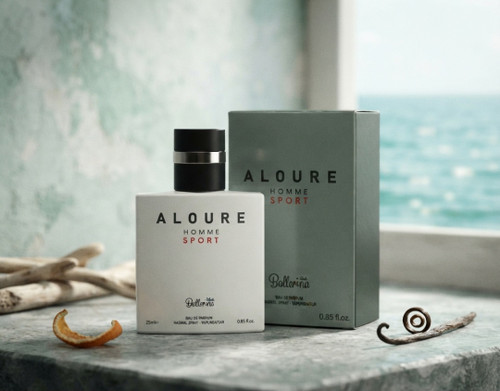 عطر جیبی مردانه مدل Aloure Sport حجم 25 میلی لیتر بالرینا