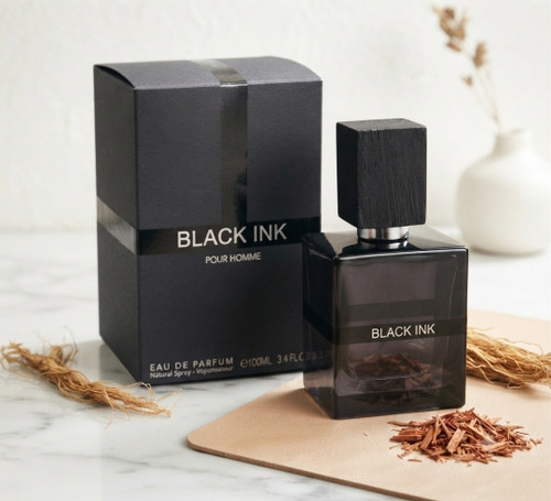 عطر ادوپرفیوم مردانه فراگرنس ورد بلک اینک حجم ۱۰۰ میل تلخ گرم.BLACK INK