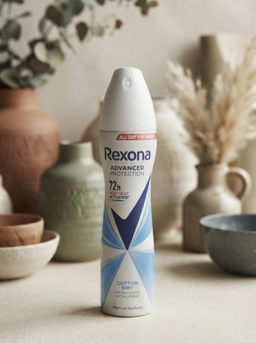 اسپری ضد تعریق زنانه مدل رکسونا Cotton Dry.